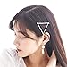 Triangle Hairpin Hair Clip Hair Accessories Korean Style Fashion Girl 2 Pcs- Silver + Golden