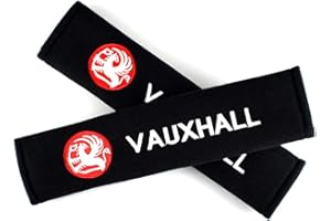 TLC Auto Accessories VAX Vauxhall Embroidered Badge Seat Belt Pads