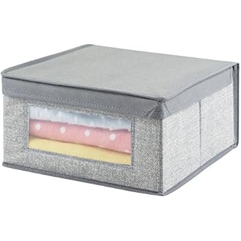 mDesign stapelbarer Kleiderbox – die praktische Klamottenkiste, Schrank