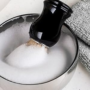 QSHAVE 100% Best Original Pure Badger Hair Shaving Brush Handmade. Resin Handle. Perfect for Wet Shave, Safety Razor… - Image 8