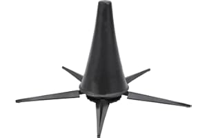 01 02 015 Klarinettenständer, tragbarer Ständer im geteilten Design Pro Grade für Oboen, Flöten, Klarinette, Schwarz, ABS + Aluminiumlegierung + Metall