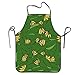 Produktbild Lotus Leaves Flowers Aprons Bib Adult Lace Adjustable Polyester Chef Cooking Long Full Küchenschürzen