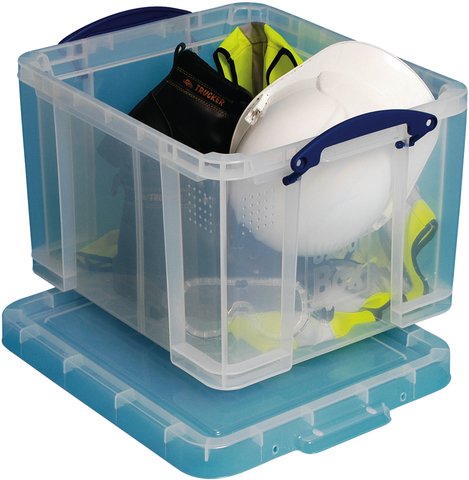 Really Useful Box Aufbewahrungsbox 35 Liter XL, transparent VE = 1