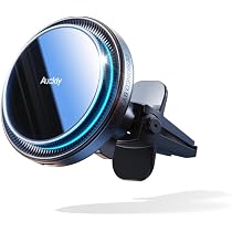 Support Téléphone Voiture Qi2 15W Magsafe – Rotation 360°, Aimants Puissants, Pour IPhone 12 à 16