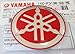 Produktbild 100% GENUINE 55mm Durchmesser YAMAHA STIMMGABEL Aufkleber Sticker Emblem Logo ROT / SILBER Erhöht Gewölbt Metalllegierung Bau Selbstklebend Motorrad / Jet Ski / ATV / Schneemobil