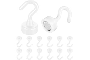 YUXIANLB Lot de 12 crochets magnétiques robustes pour réfrigérateur, cuisine, bureau, salle de classe, cabine de croisière