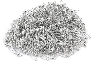 GRIDS LONDON LTD 100 Small Safety Pins SILVER Color Mini 18mm Metal Sewing Art Craft Size Tiny Tag Dress Pin (Silver)