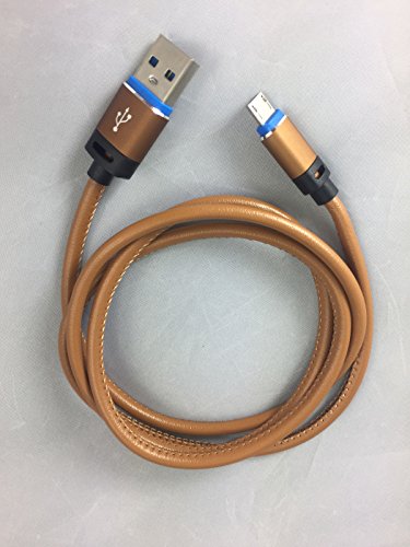 Ulefone Tiger / Metal – HQ Micro USB 2.0 Ladekabel und robuste Steckverbindung aus Aluminium – Micro1 1m Beige - 2