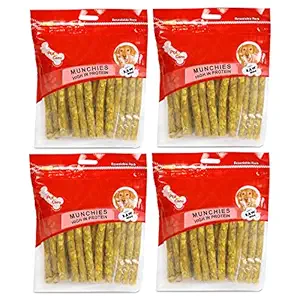 Pet en Care Munchy Sticks Chicken Flavour (25x1 Pieces) Export Quality (Set of 4)