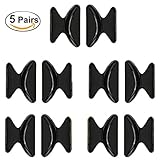 MINGZE 5 Pairs of Glasses Nose Pad 1.8MM Non-Slip Silicone Nose Pads (Black)