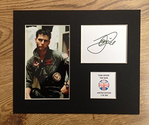 LIMITED EDITION TOM CRUISE TOP GUN SIGNED DISPLAY PRINTED AUTOGRAPH AUTOGRAPH AUTOGRAF AUTOGRAM SIGNIERT SIGNATURE MOUNT FRAME