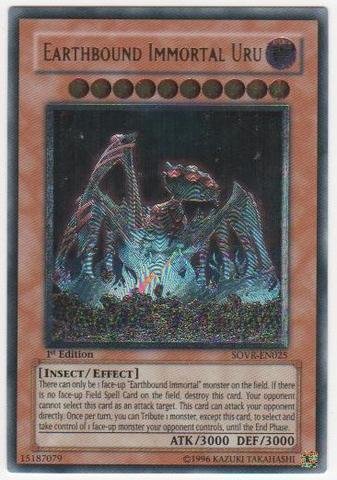 Yu-Gi-Oh! - Earthbound Immortal Uru (SOVR-EN025) - Stardust Overdrive - 1st Edition - Ultimate Rare by Yu-Gi-Oh!