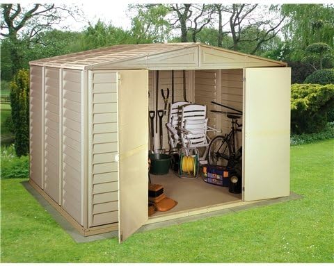 Oslo 10FT x 13FT DURAMAX PLASTIC PVC SHED WITH STEEL FRAME (3.19m x 3.98m)