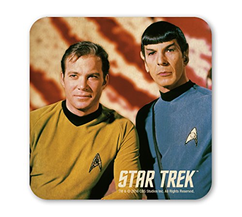 Star Trek - Captain Kirk und Spock Coaster - Untersetzer - farbig - Lizenziertes Originaldesign - LOGOSHIRT