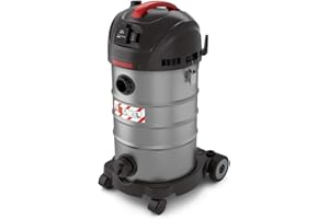 MENZER Aspiratore di Sicurrezza (Aspiratore a Umido/a Secco) VCL 330 Antistatic, Attrezzatura Antistatica Completa, Classe di Polvere L, 30 Litri