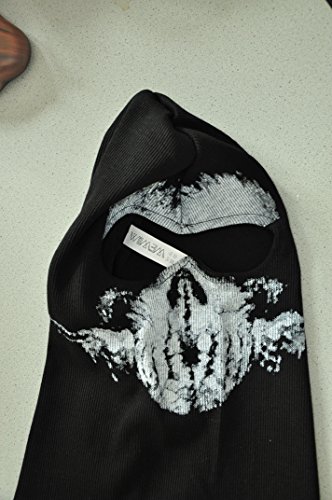 Sturmmaske Totensch?del mit 2 ?ffnungen für die Augen Schwarz - 7