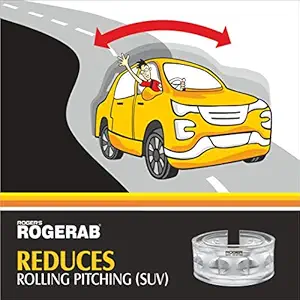 ROGER ECOSPORT Rogerab for Reducing Rolling-Pitching, Increasing Cornering Stability Height, Car Suspension TPU Car Coil Spring Buffer (4 Pieces)