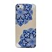 Produktbild Lonchee iPhone 5 5S 5G / iPhone SE Hülle,Bunte Muster Weich TPU Handy Hülle Durchsichtig Transparent Etui Cover Case Protective Shell Soft Schutzhülle Telefon Kasten für iPhone 5 5S 5G / iPhone SE – Diagonale Blume