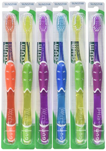 Butler G-U-MGUM Technique Deep Clean Cepillo de dientes - 525 Soft Compact (Pack de 6) colores varía), Pack De 6, Basic Pack, 1 uds. por paquete, 1.00[set de ]