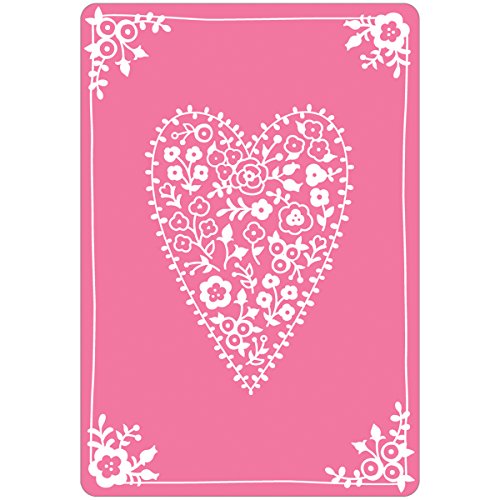 Sizzix Textured Impressions Embossing Folder Heartfelt by Jen Long