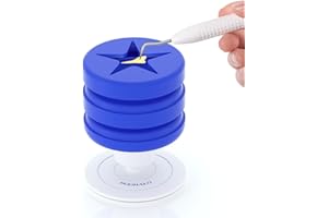 DOOHALO Vinyl Weeding Scrap Colletor Suction Cup,Vinyl Heat Transfer's Weeding Tool,Silicone Holder for HTV Crafting & Adhesive Paper Sheet, Vinyl Disposing Craft Accessories Kits Storage（Blue）