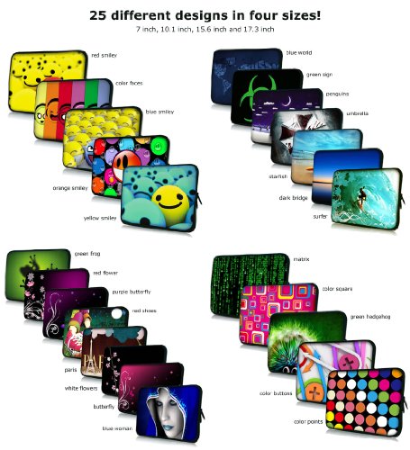 PEDEA Design Schutzhülle Notebook Tasche bis 15,6 Zoll (39,6cm), Color Points - 2