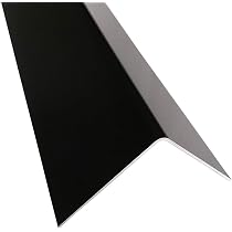 Aluminium-Winkel 30x30mm – Tiefschwarz RAL 9005, 2500mm Lang, 1,0mm Stark, Matt, Mit Schutzfolie