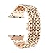 Produktbild TianranRT Loop Luxus Legierung Verbindung Armband Watch Band Gurt für Apple Watch Serie 4 40MM (Roségold,40MM)