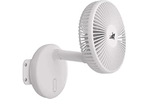 2012 ZOIZ 12V Wohnmobil Wandventilator mit LED Licht – Leiser oszillierender Ventilator für Caravan, Camper, Wohnwagen, Boot, Schlafzimmer & Wohnzimmer – Tragbarer Lüfter für Camping & Vanlife