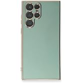 Microsonic Samsung Galaxy S24 Ultra i&ccedil;in Kılıf Olive Plated Yeşil [Galaxy S24 Ultra ile Uyumlu Kılıf - Yeşil]