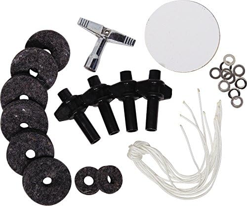 Vater Drumsticks VTP - Tech Pack - Drum Key/Cymbal Felts/Wing Nuts/Washers/Bass Drum Head Patch