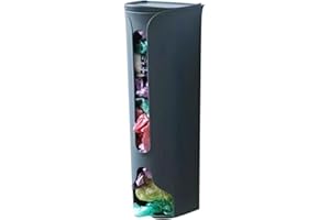 WOTEG Dispenser per sacchetti della spesa, organizer antipolvere per sacchetti della spazzatura da parete, gadget antipolvere per sacchetti della spazzatura, bagno casa cucina