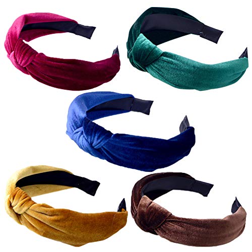 Diademas Para Mujer, Vendas Anchas Para El Pelo?Diademas Pelo Mujer Anchas de Nudo Banda Pelo?Cabeza Diademas ?Turbantes Chica Accesorio de Pelo