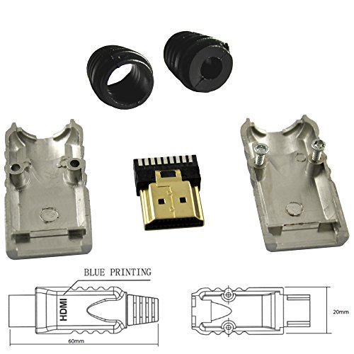 Ligawo Metall Eigenbau HDMI Stecker für AWG 24-30 Kabel - 3