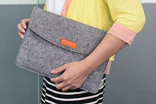 MoKo Universal 9-10 Zoll Felt Sleeve H  lle - Tragbare Filz Schutzh  lle Tasche f  r Apple iPad 1   2   3   4  iPad Air  Air 2  iPad 9 7 2017   2018  