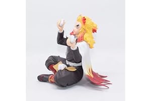 XESAGSNV Ghost Slayer, Anime Cartoon Characters, Anime Character Doll Models, Character Statue Collectibles, Gifts for Fans (Rengoku Kyoujurou)