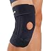 Produktbild BRACOO SportsMed Kniebandage mit herausnehmbaren flexiblen Seitenstabilisatoren | lange Kniestütze mit innovativer Silikon-Gel-Vibrationsdämpfung | KB30