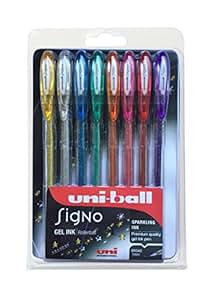 3 X Uni-Ball Signo Métallique Stylos Gel UM-120NM - Mélange De = or