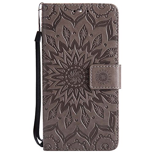 Nokia 5 H  lle  Dfly Premium Slim PU Leder Mandala Blume Pr  gung Muster Flip H  lle Bookstyle Stand Slot Schutzh  lle Tasche Wallet Case f  r Nokia 5