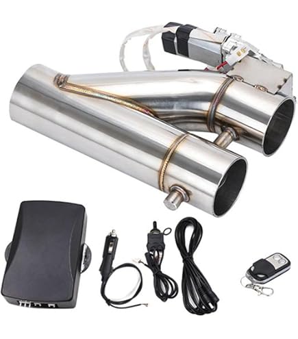 Soupape D'Échappement Électrique 76mm HugeAuto - Commande Intérieure Pour Voiture