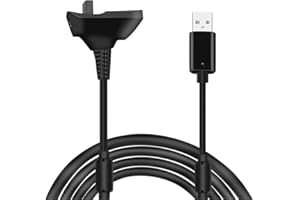 MMOBIEL Cable Cargador USB Compatible con Xbox 360/360 Controlador inalámbrico Delgado - 1,5 m 4800 mAh