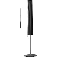 Schutzhülle für Ø 300 cm Sonnenschirm, Abdeckhauben mit Stab für Sonnenschirm, 420D Oxford Gewebe wasserdichte…