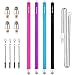 Price comparison product image Dimples Excel New Generation 4 x Extra Long XXL 7.5" Ultra Slim 3mm Micro-Knit Hybrid Fiber Tip Stylus Pens + 4 Replacement Tips