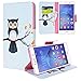 Produktbild Yokata Huawei Honor 6X Hülle Leder Premium Handyhülle Handy Ledertasche Schutzhülle Flip Case Wallet Tasche Handytasche Weiche Silikon Backcover Innere mit Kartenfach Standfunction und Magnetverschluss Brieftasche Baum und Eule Motiv Muster Etui Schale Schutz für Honor 6X Cover - Eule