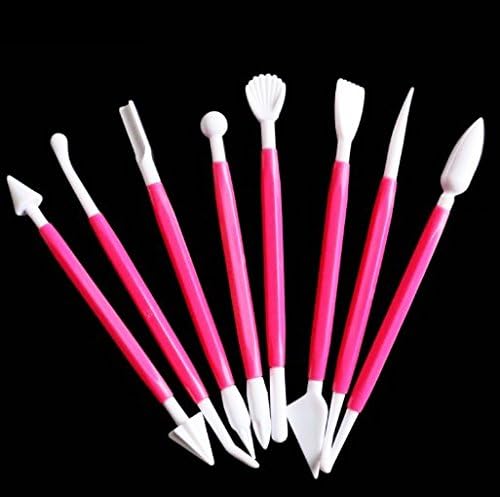 8pcs Cake Sugar Flower Sculpture Group Fondant Cake Biscuit Cookie Cutter Decorating Flower Modelling Baking DIY Tools