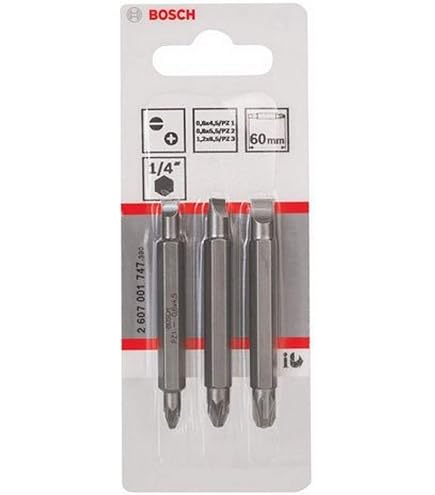 Sourcing Map PH2/SL6 Magnet-Schraubendreher-Bit, 1/4 Zoll, 15 Cm, S2-Stahl
