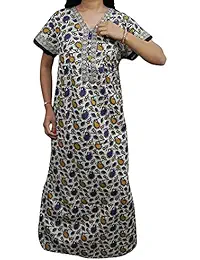 Indiatrendzs Women Comfortable Housedress Beautiful Paisley Designe Coverup Nightdress X-Large