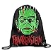 Produktbild DHNKW Drawstring Backpack Sack Bag Frankenstein Vintage 1960 Home Travel Sport Storage Hiking Running Bags