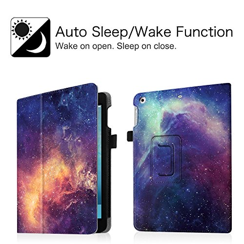 Fintie Apple iPad mini 1 / 2 / 3 Hülle – Slim Fit Foilo Kunstleder Schutzhülle Tasche Etui Case Smart Cover mit Auto Schlaf / Wach, Standfunktion für iPad mini 3 / 2 / 1 (iPad Mini 3/2/1 – Folio, Z- Die Galaxie) - 2