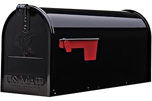 GIBRALTAR MAILBOXES Solar Group standard size Galvanized Steel Rural Mailbox, E1100B00